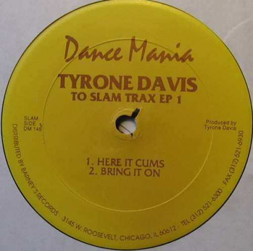 Cover Tyrone Davis (2) - To Slam Trax EP 1 (12, EP) Schallplatten Ankauf