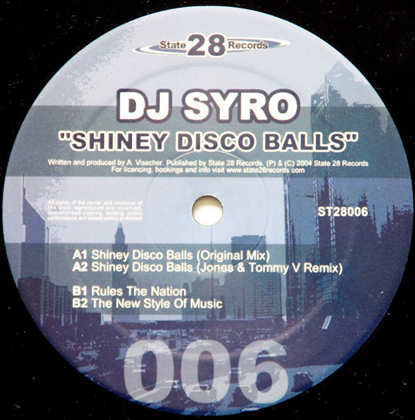 Cover DJ Syro - Shiney Disco Balls (12) Schallplatten Ankauf