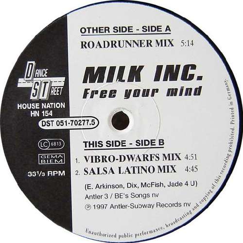 Cover Milk Inc. - Free Your Mind (12) Schallplatten Ankauf
