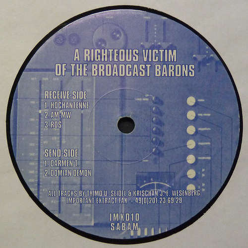 Cover A Righteous Victim Of The Broadcast Barons - 90% Of Dissin' Germany (12) Schallplatten Ankauf