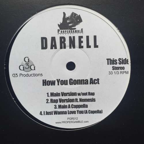 Cover Darnell - How You Gonna Act (12) Schallplatten Ankauf