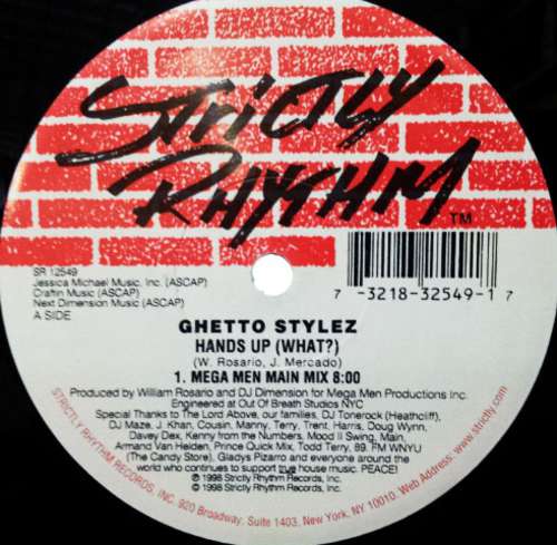 Cover Ghetto Stylez - Hands Up (What?) (12) Schallplatten Ankauf