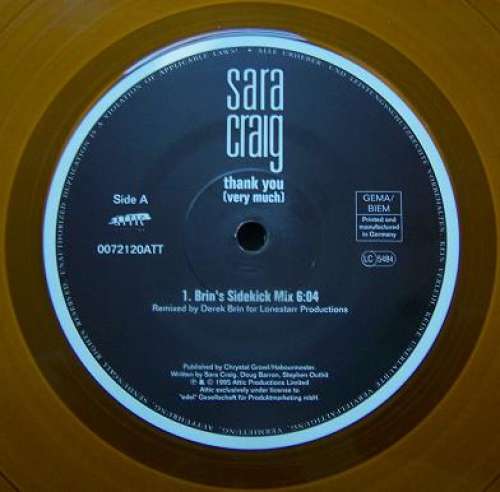 Cover Sara Craig - Thank You (Very Much) (12, Ora) Schallplatten Ankauf