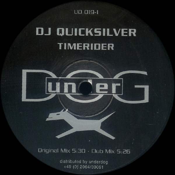 Cover DJ Quicksilver - Escape To Paradise / Timerider (12) Schallplatten Ankauf