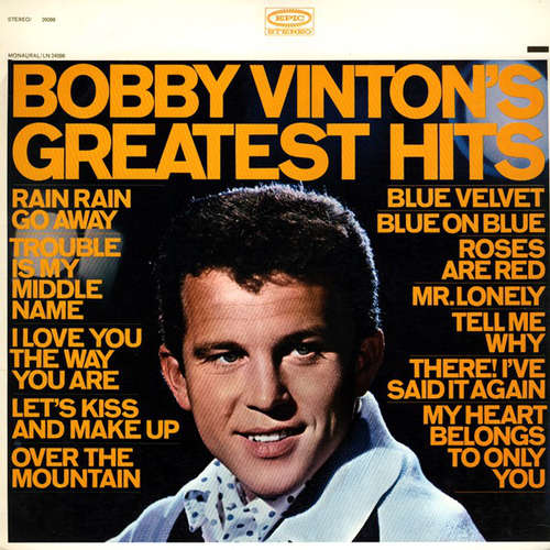 Cover Bobby Vinton - Bobby Vinton's Greatest Hits (LP, Comp, RE) Schallplatten Ankauf