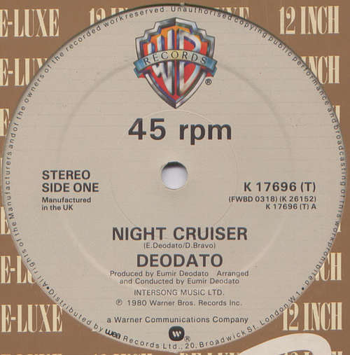 Cover Deodato* - Night Cruiser (12, Single) Schallplatten Ankauf
