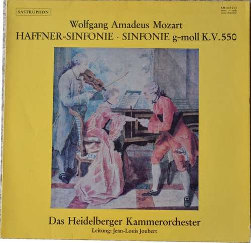 Cover Wolfgang Amadeus Mozart - Heidelberger Kammerorchester, Jean-Louis Joubert - Haffner-Sinfonie • Sinfonie G-moll K.V.550 (LP) Schallplatten Ankauf