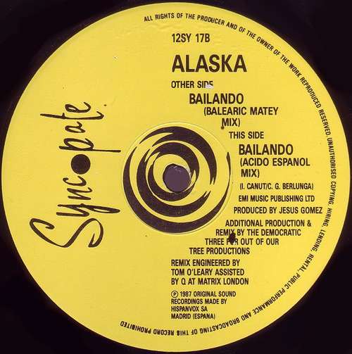Cover Alaska* - Bailando (12) Schallplatten Ankauf