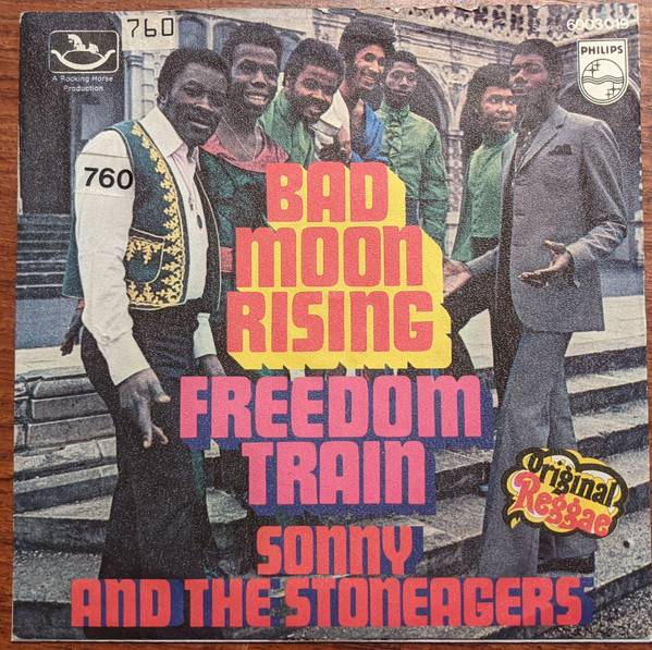 Cover Sonny & The Stoneagers - Bad Moon Rising (7) Schallplatten Ankauf