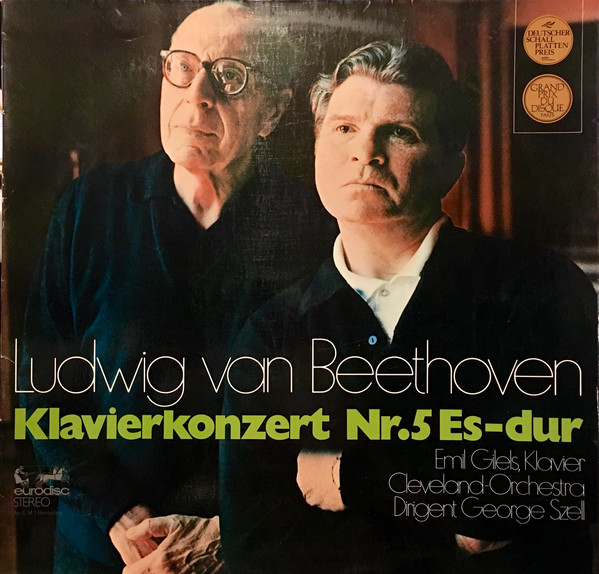 Cover Ludwig van Beethoven - Emil Gilels, Cleveland-Orchester*, George Szell - Beethoven, 5. Klavierkonzert Es-Dur (LP) Schallplatten Ankauf