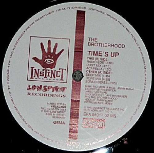 Cover The Brotherhood (4) - Time's Up (12) Schallplatten Ankauf