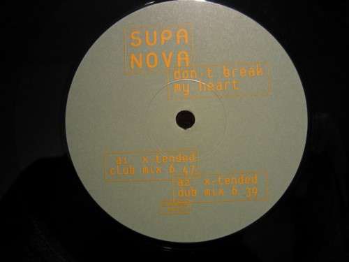 Cover Supa Nova - Don't Break My Heart (12) Schallplatten Ankauf