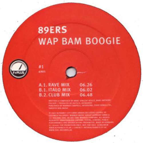 Cover 89ers - Wap Bam Boogie (12, Promo) Schallplatten Ankauf