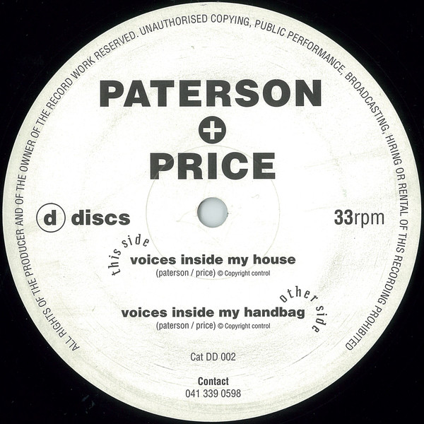 Cover Paterson & Price - Voices Inside My Handbag (12) Schallplatten Ankauf