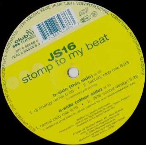 Cover JS16 - Stomp To My Beat (12) Schallplatten Ankauf
