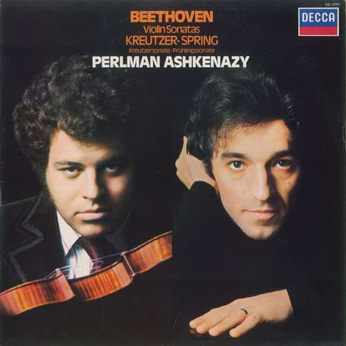 Cover Beethoven* - Perlman*, Ashkenazy* - Violin Sonatas Kreutzer • Spring = Kreutzersonate • Frühlingssonate (LP) Schallplatten Ankauf