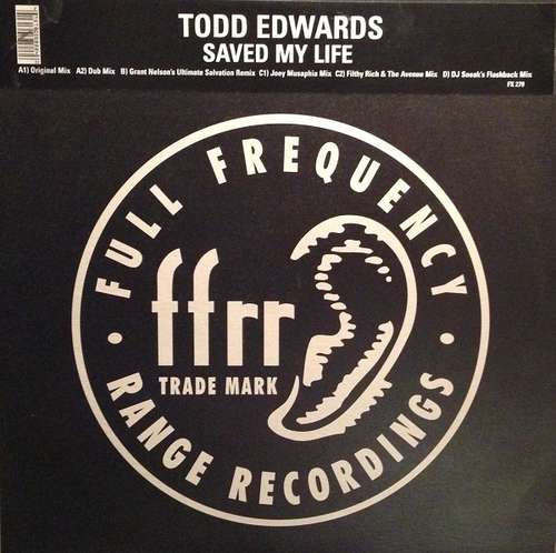 Cover Todd Edwards - Saved My Life (2x12) Schallplatten Ankauf