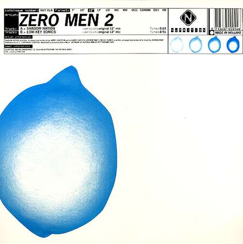 Cover Zero Men 2* - Shadow Nation / Low Key Sonics (12) Schallplatten Ankauf