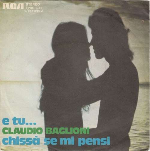 Cover Claudio Baglioni - E Tu... (7, Single) Schallplatten Ankauf