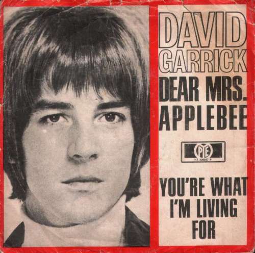 Cover David Garrick - Dear Mrs. Applebee (7, Single, Mono) Schallplatten Ankauf