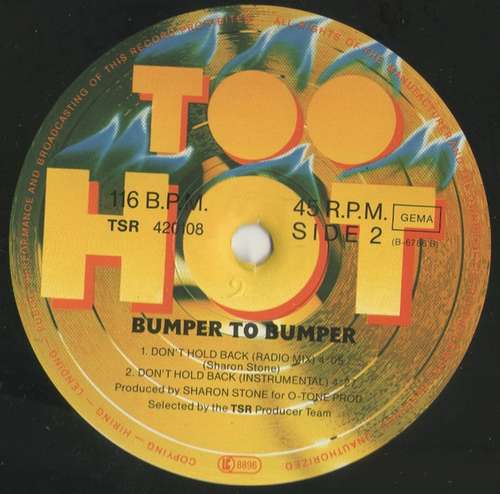 Cover Bumper To Bumper - Don't Hold Back (12) Schallplatten Ankauf