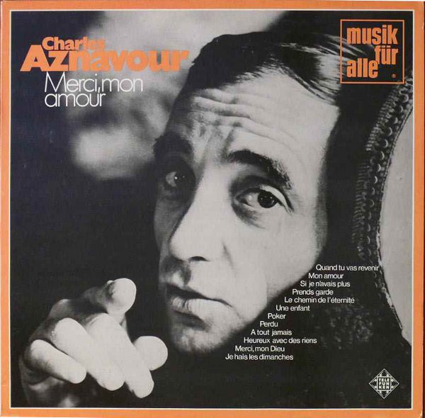 Cover Charles Aznavour - Merci, Mon Amour (LP, Comp) Schallplatten Ankauf