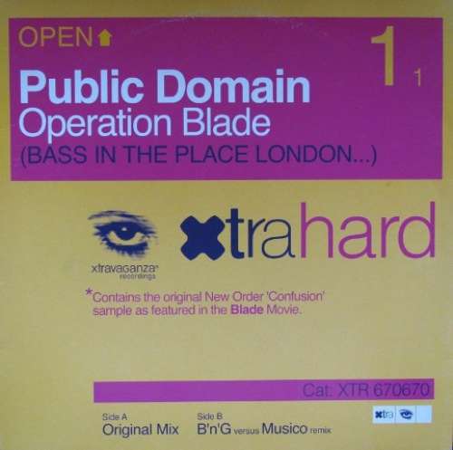 Cover Public Domain - Operation Blade (Bass In The Place London...) (12) Schallplatten Ankauf