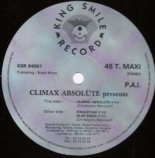 Cover Climax Absolüte - Climax Absolüte (12, Maxi) Schallplatten Ankauf