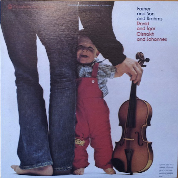 Cover zu David Oistrakh* And Igor Oistrakh* And Johannes* - Father And Son And Brahms (LP, Mono) Schallplatten Ankauf