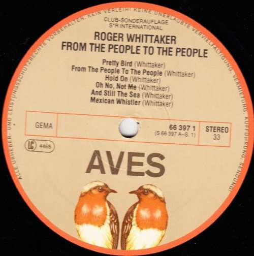 Cover Roger Whittaker - From The People To The People (LP, Comp) Schallplatten Ankauf