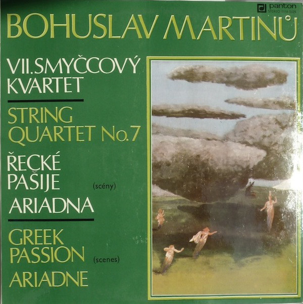 Cover Bohuslav Martinů - String Quartet No.7, Greek Passion, Ariadne (LP) Schallplatten Ankauf