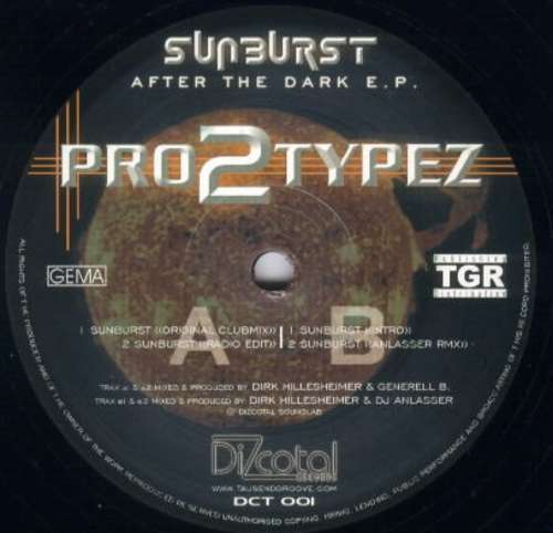 Cover Sunburst After The Dark E.P. Schallplatten Ankauf