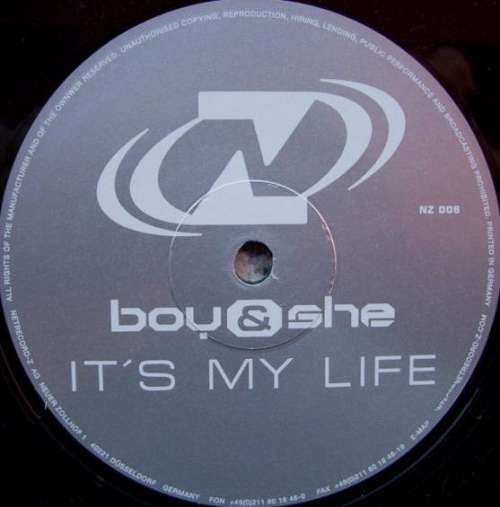 Cover Boy & She - It's My Life (12) Schallplatten Ankauf