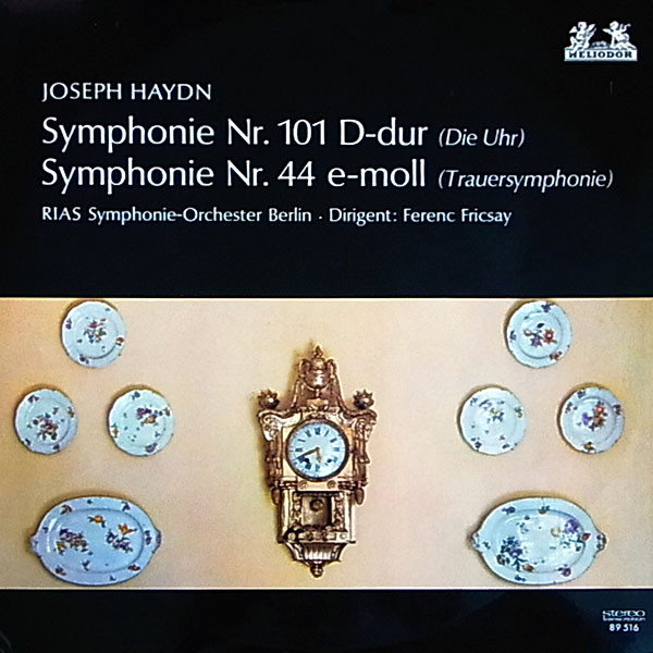 Cover Ferenc Fricsay - Joseph Haydn - RIAS Symphonie-Orchester Berlin - Symphonie Nr.101 D-Dur ( Die Uhr)  Symphonie Nr.44 E-Moll ( Trauersymphonie ) (LP, Album, ste) Schallplatten Ankauf