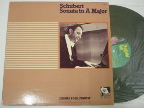 Cover Schubert* - Jerome Rose - Sonata In A Major (Posthumous) D. 959 (LP, Album, Dir) Schallplatten Ankauf