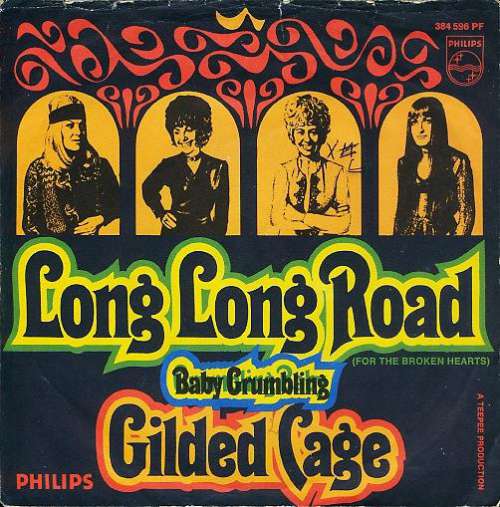 Cover Gilded Cage - Long Long Road (7, Single, Mono) Schallplatten Ankauf