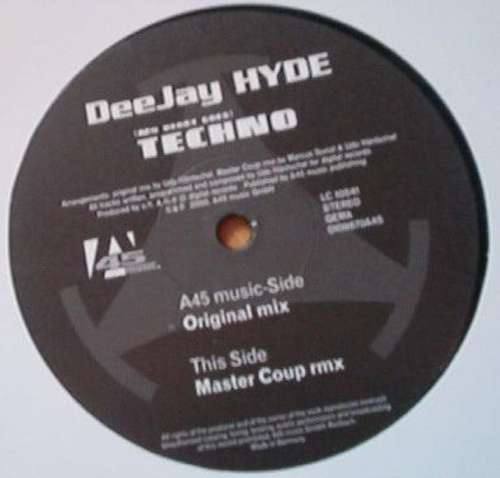 Cover DeeJay Hyde - (My Heart Goes) Techno (12) Schallplatten Ankauf