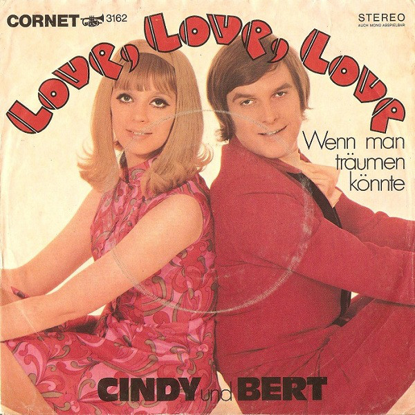 Cover Cindy und Bert* - Love, Love, Love / Wenn Man Träumen Könnte (7, Single) Schallplatten Ankauf