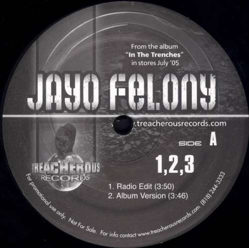 Cover Jayo Felony - 1, 2, 3 (12, Single, Promo) Schallplatten Ankauf