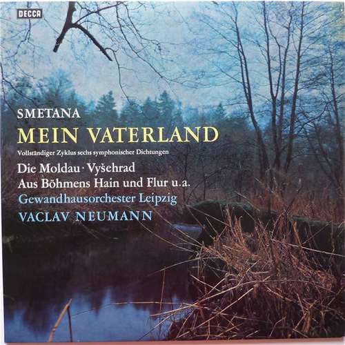 Cover Smetana*, Gewandhausorchester Leipzig, Václav Neumann - Mein Vaterland (Má Vlast) Vollständiger Zyklus Sechs Sinfonischer Dichtungen (2xLP, Gat) Schallplatten Ankauf