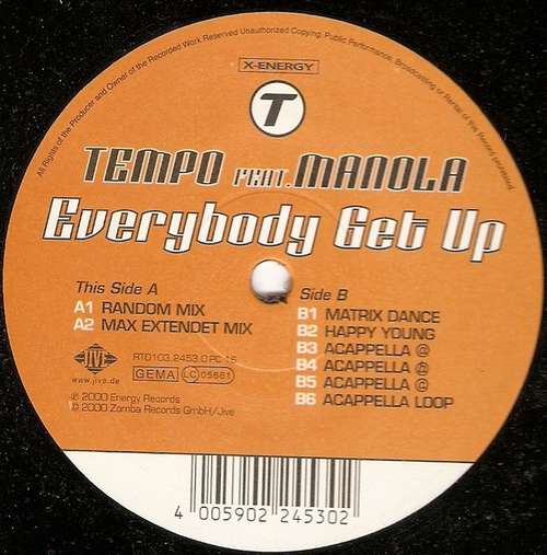 Bild Tempo (3) Feat. Manola - Everybody Get Up (12) Schallplatten Ankauf