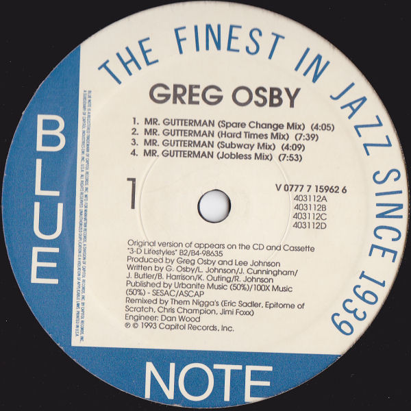Bild Greg Osby - Mr. Gutterman (12) Schallplatten Ankauf