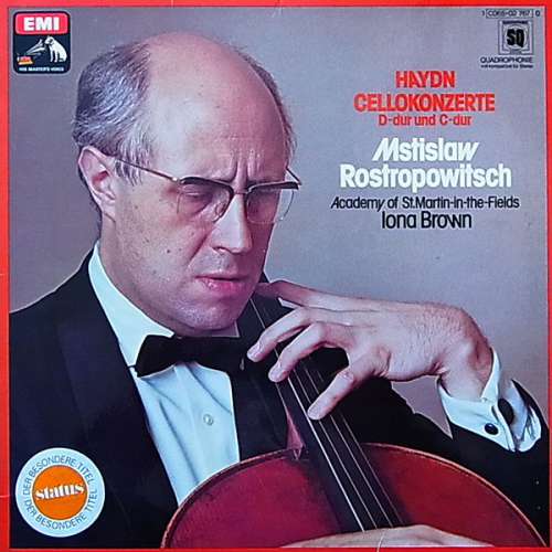 Cover Haydn* : Mstislaw Rostropowitsch* ∙ Academy Of St. Martin-In-The-Fields* ∙ Iona Brown - Cellokonzerte Nr. 1 C-Dur Und Nr. 2 D-Dur (LP, Quad) Schallplatten Ankauf