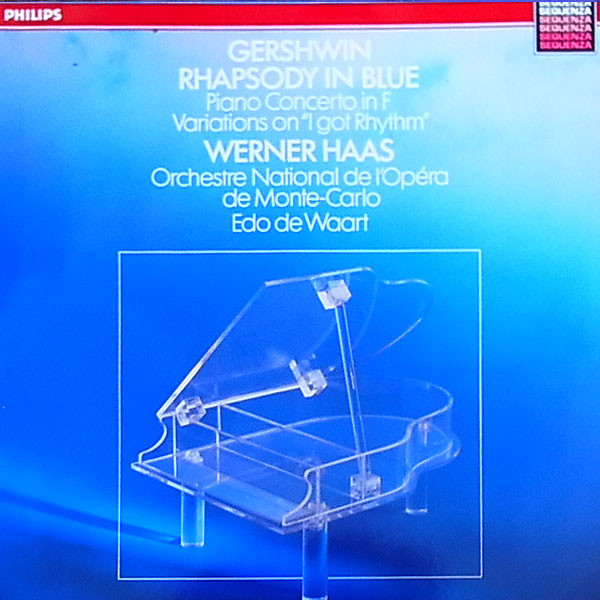 Cover Gershwin* – Werner Haas / Orchestre National De L'Opéra De Monte-Carlo / Edo de Waart - Rhapsody In Blue / Piano Concerto In F / Variations On 'I Got Rhythm'  (LP, Album) Schallplatten Ankauf