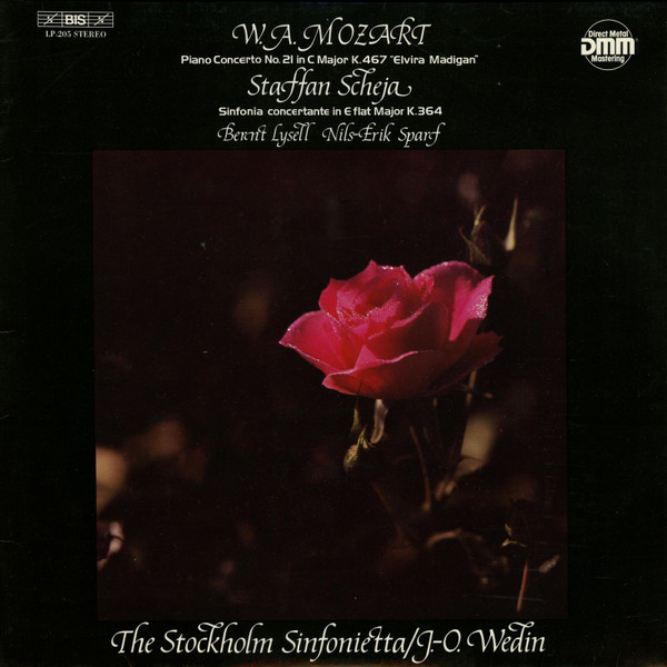 Cover W. A. Mozart*, Staffan Scheja - Piano Concerto No. 21 In C Major K. 467 Elvira Madigan / Sinfonia Concertante In E Flat Major K. 364 (LP, Album) Schallplatten Ankauf