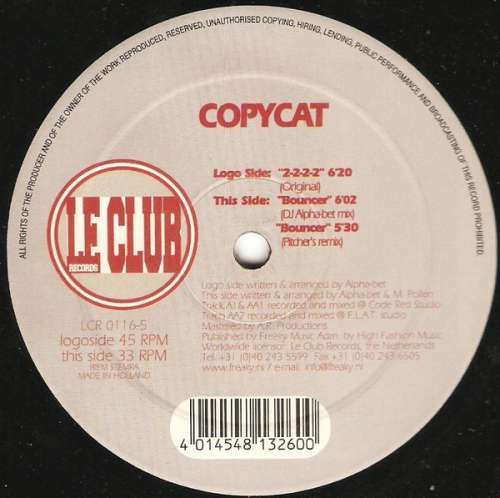Cover Copycat - 2-2-2-2 / Bouncer (12) Schallplatten Ankauf