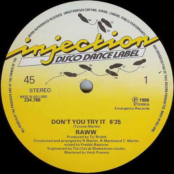 Bild Raww - Don't You Try It (12) Schallplatten Ankauf