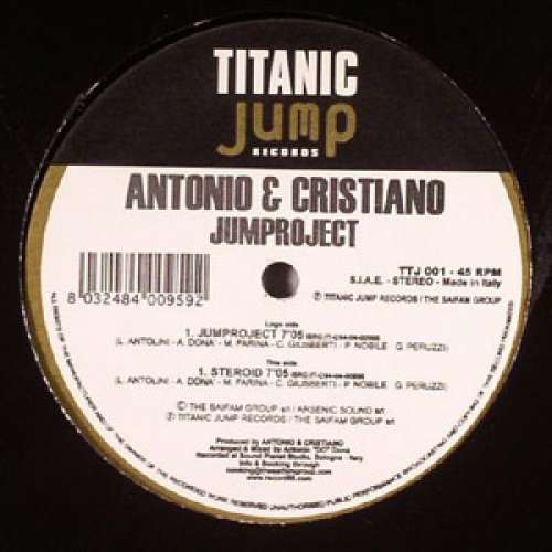 Cover Antonio & Cristiano - Jumproject (12) Schallplatten Ankauf