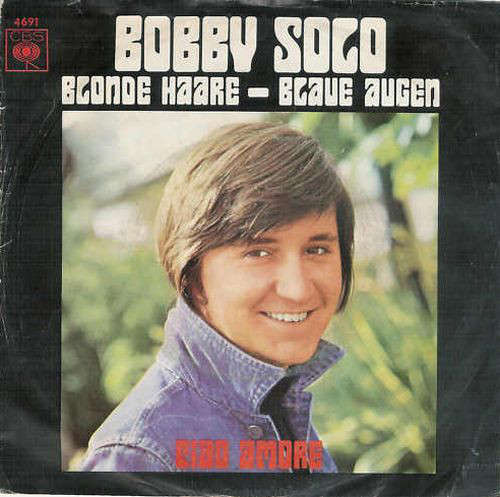 Cover Bobby Solo - Blonde Haare, Blaue Augen / Ciao Amore (7, Single) Schallplatten Ankauf