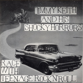 Cover Jimmy Keith & His Shocky Horrors - Race With Teenage Rock'n'roll (7, EP) Schallplatten Ankauf